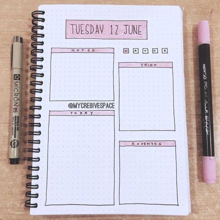 bullet journal daily