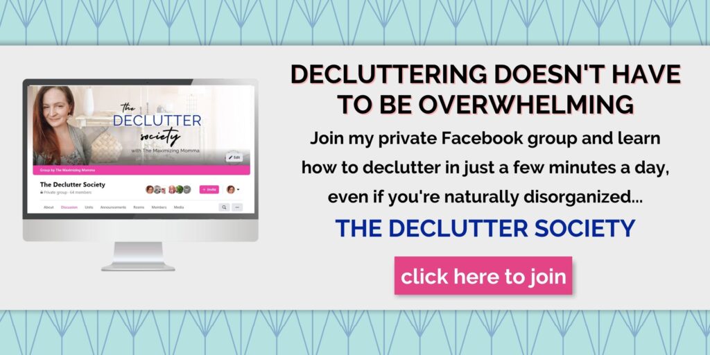 the Declutter Society free Facebook group
