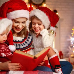 Christmas planning helps mom with her kids